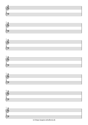 Free Printable Music Staff Paper - Paper Trail Design